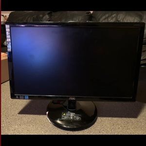 AOC 20" Monitor W/ AC Power & VGA Cables